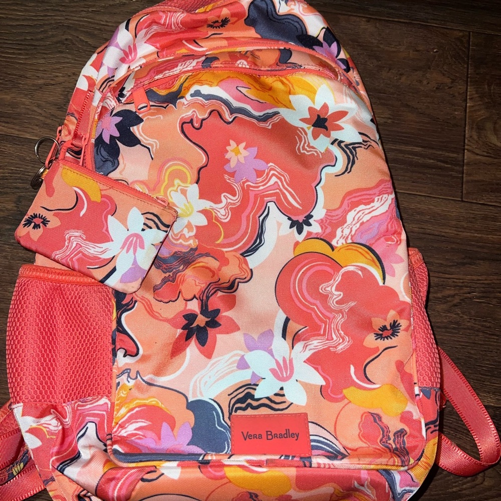 Vera Bradley Backpack and change purse